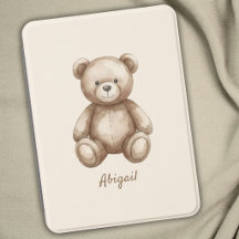 Cute Brown Teddy Bear and Name
