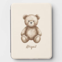 Cute Brown Teddy Bear and Name