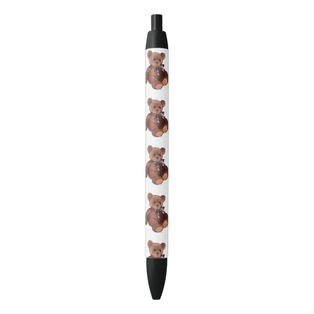 cute brown teddy bear pen (Front Vertical)