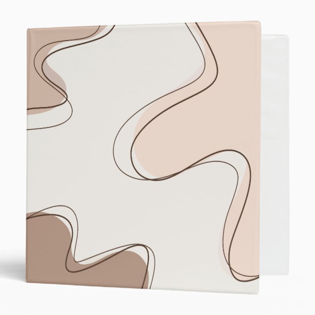 Cute brown themed binder (Front/Inside)