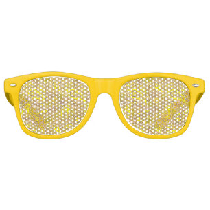 Cute brown yellow paisley pattern retro sunglasses