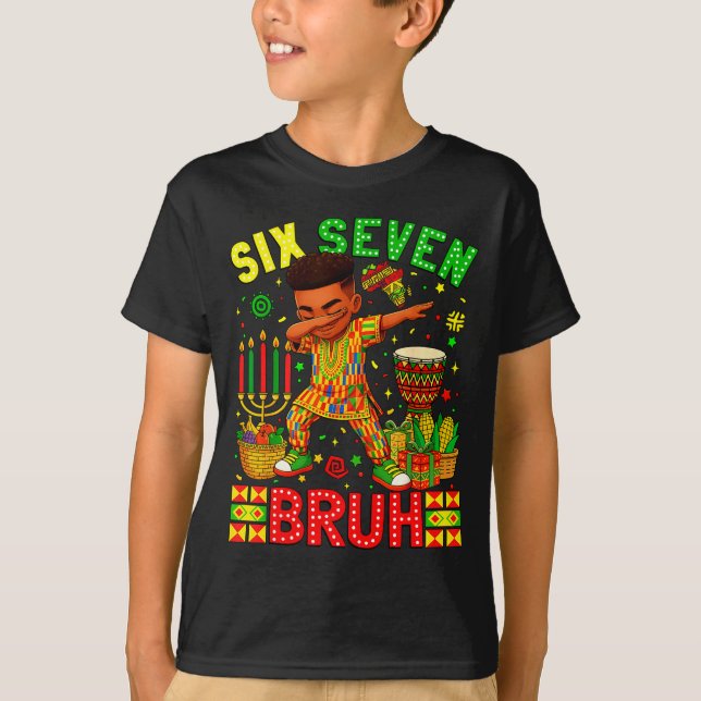 Cute Bruh American Black History 67 Seven African  T-Shirt (Front)