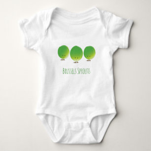 Cute Brussels Sprouts   Baby Bodysuit