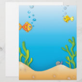 cute bubble fish underwater scene (Front/Back)