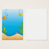 cute bubble fish underwater scene (Front & Back)