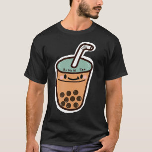 Cute Bubble Tea Boba Milk Tea Graphic T-Shirt