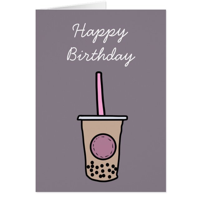 Cute bubble tea cards (Front)