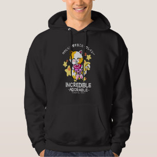 Cute Bubble Tea Cat Kitten Japanese Incredible A Hoodie