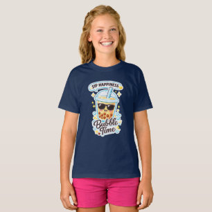 Cute Bubble Tea Girls T-Shirt Boba Design