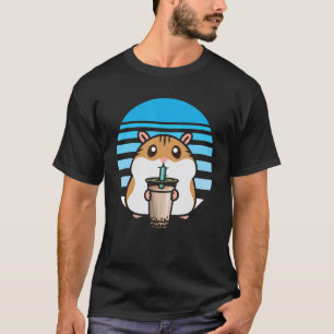 Cute Bubble Tea Hamster   Boba Tea Fanatic Hamster T-Shirt