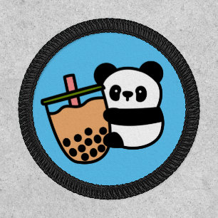 Cute Bubble Tea & Panda Bear Patch