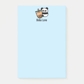 Cute Bubble Tea & Panda Bear Post-it Notes