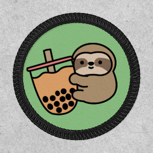 Cute Bubble Tea & Sloth Patch