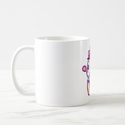 Cute bubble tea unicorn  coffee mug