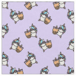 Cute Bubble Tea &amp; Unicorn Fabric