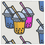 cute bubble teas fabric