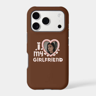 Cute Bubbly I Love My Girlfriend Heart Romantic iPhone 17 Pro Case
