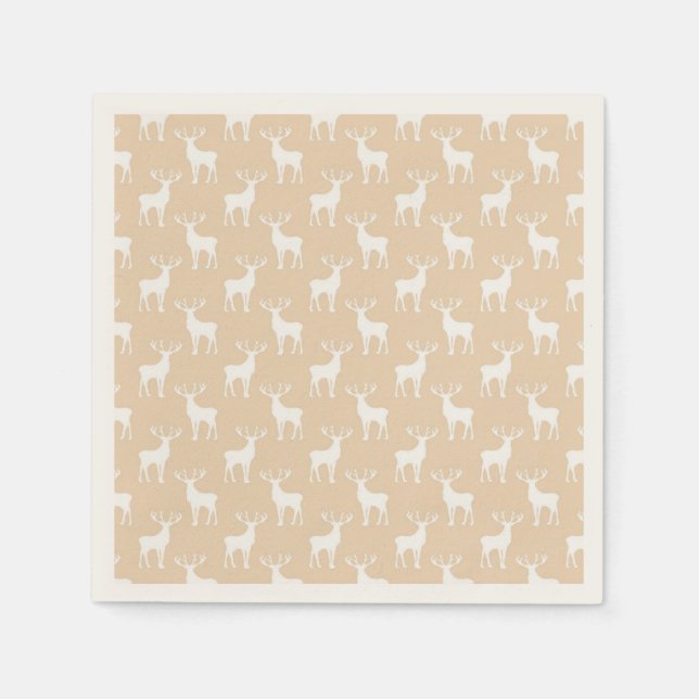 Cute Buck Deer Pattern Napkins (Front)