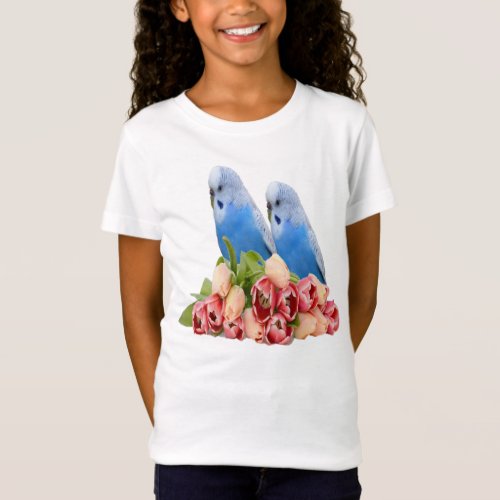 Cute Budgie Design T_Shirt