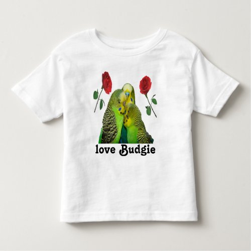 Cute Budgie Design Toddler T_shirt