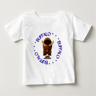Cute Buffalo with Beef on Weck and Buffalo Wings Baby T-Shirt