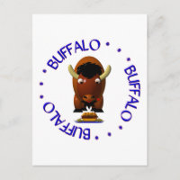 Cute Buffalo with Beef on Weck and Buffalo Wings
