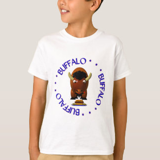 Cute Buffalo with Beef on Weck and Buffalo Wings T-Shirt