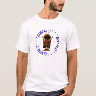 Cute Buffalo with Beef on Weck and Buffalo Wings T-Shirt
