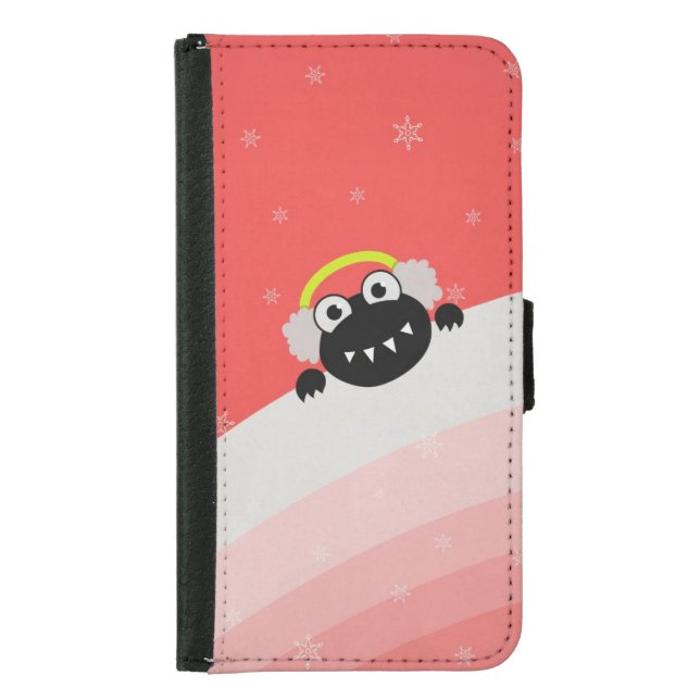 Cute Bug Earmuffs Winter Galaxy S5 Wallet Case (Front)