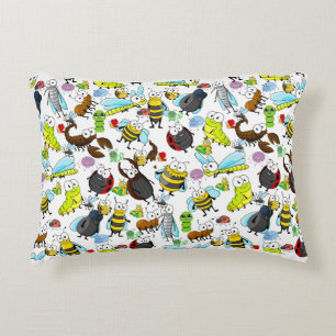 Cute Bugs Accent Pillow