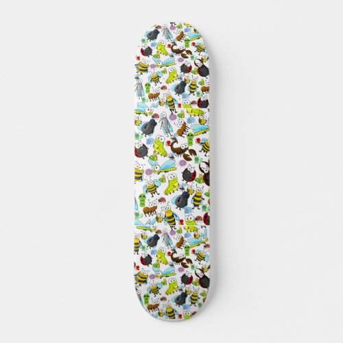 Cute Bugs and Insects Skateboard