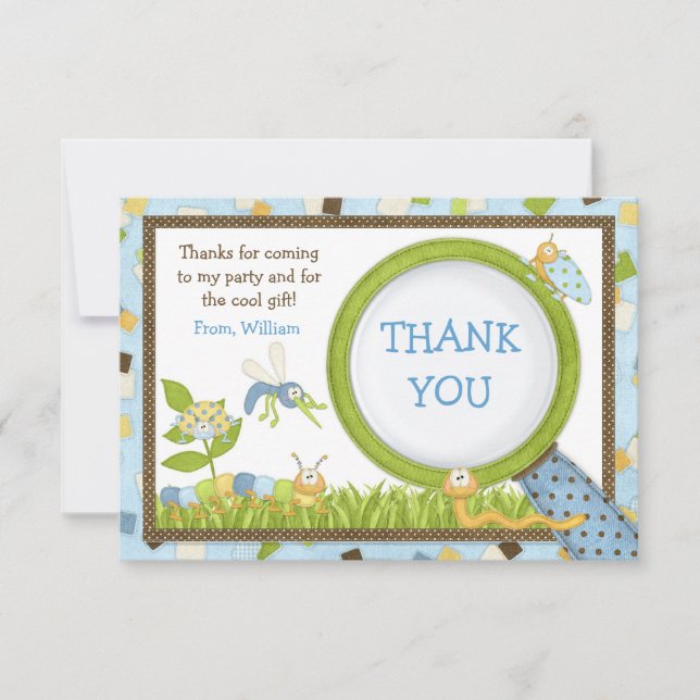 Cute Bugs Birthday Party Invitation (Front)