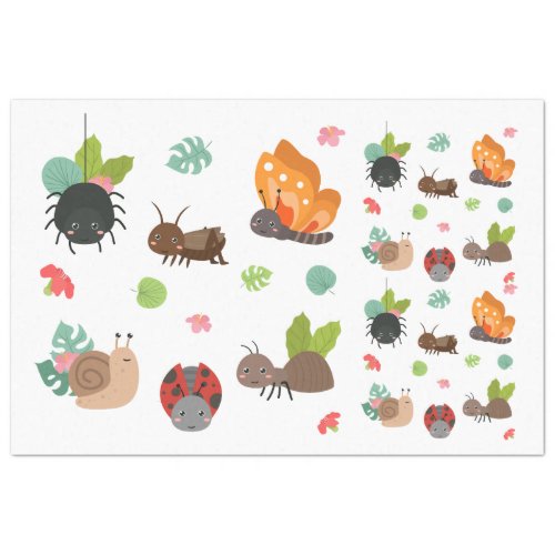 Cute Bugs Collection 5 Decoupage Tissue Paper