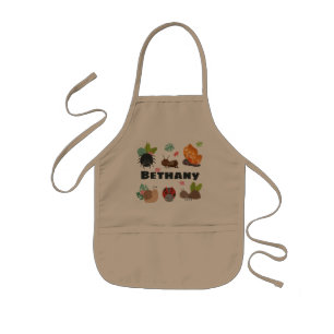 Cute Bugs Personalised Kids Gardening Kids' Apron