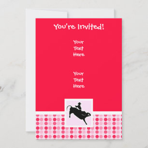 Cute Bull Rider Invitation