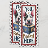 Cute Bull Terrier Dog (Front/Back)