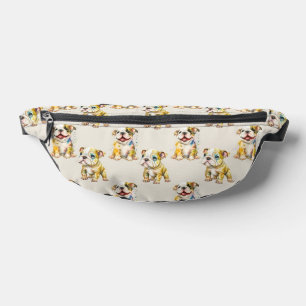 Cute Bulldog Dog Pattern Fanny Pack