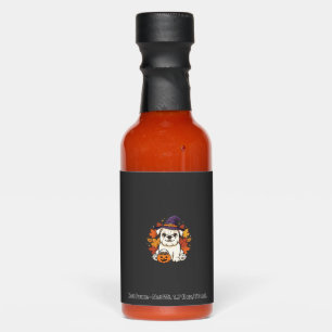Cute Bulldog Halloween Pumpkin Dog Design_1 Hot Sauces