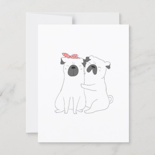 Cute Bulldog  Matching Dog Lover Gift Invitation