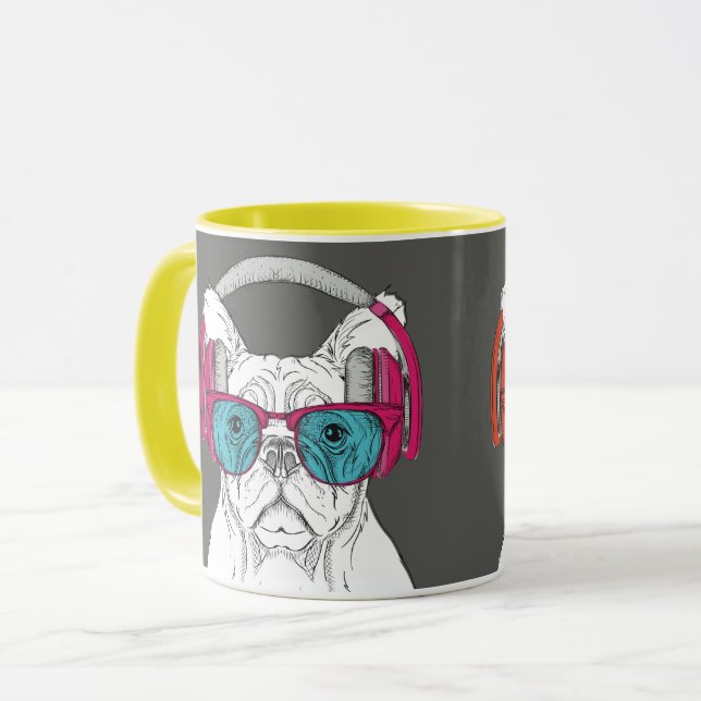 Cute Bulldog Mug (Front Left)