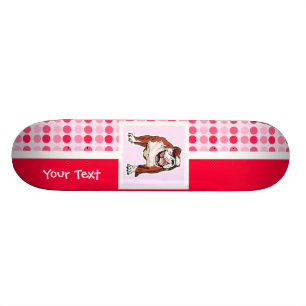 Cute Bulldog Skateboard Deck