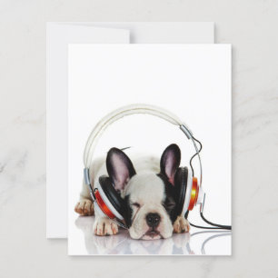 Cute Bulldog Sleeping English Bulldog Lover Invitation