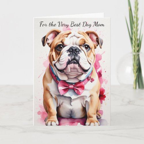 Cute Bulldog You Make My Tail Wag Card
