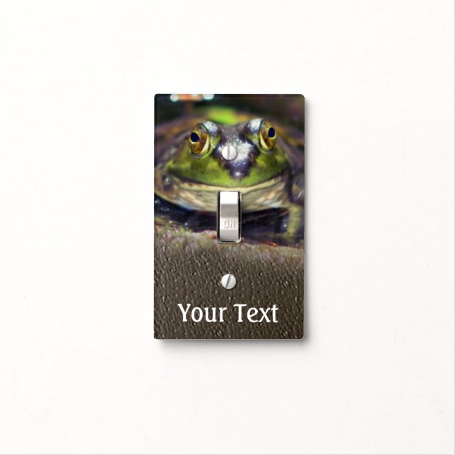 Cute Bullfrog Face Personalized Animal Light Switch Cover (In Situ)