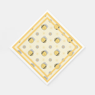 Cute Bumble Bee Boy Girl Baby Shower Napkins