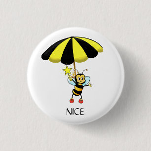 Cute Bumble Bee Button