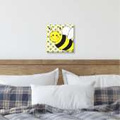 Cute Bumble Bee Canvas Print (Insitu(Bedroom))