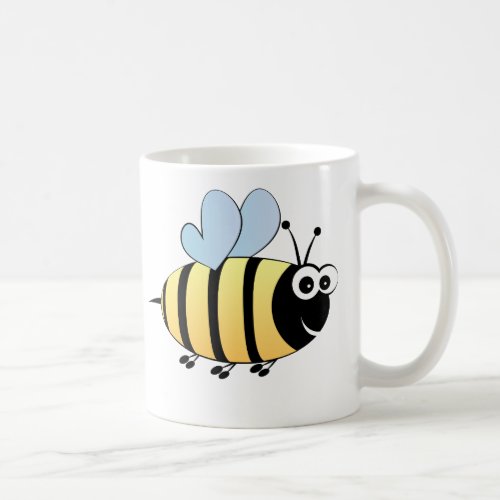 Cute bumble bee cartoon kids coffee mug