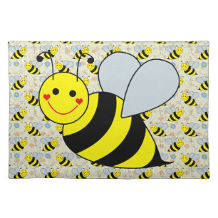 Cute Bumble Bee Cloth Placemat