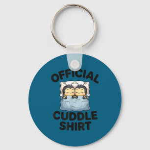 Cute Bumble Bee Couple Cuddle  Keychain